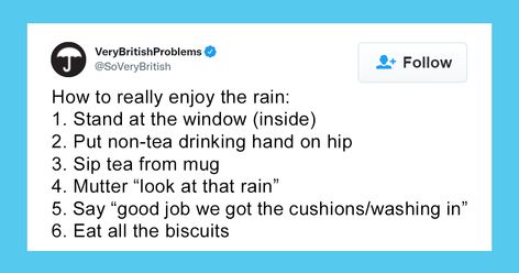 Brits are seen as reserved in manners, dress, and speech. They're also famous for their politeness, self-discipline, and, of course, their sense of humor. The post 96 Funny "Very British Problems" About The UK Just Being The UK, As Shared On This Twitter Page first appeared on Bored Panda. Hands On Hips, Getting To Know Someone, British People, Self Discipline, Sense Of Humor, Funny Tweets, Text Posts, Tumblr Posts, Good Job