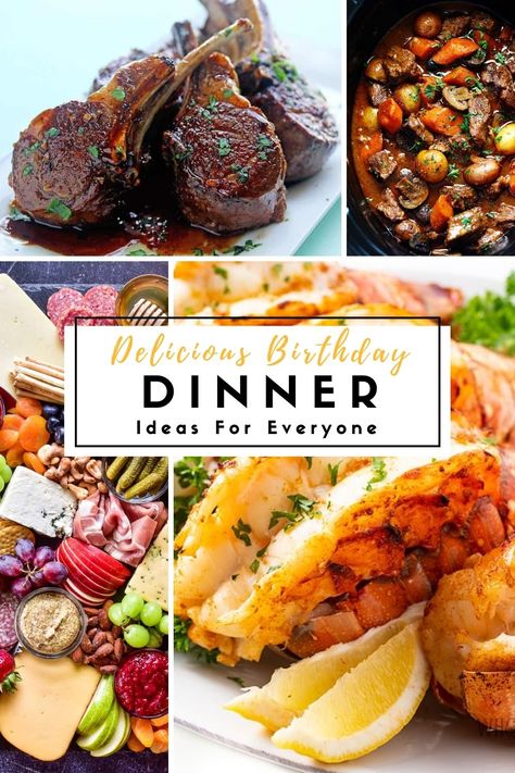 Birthday Dinner Recipes, Birthday Dinner Ideas, Birthday Dinner Menu, Special Occasion Dinner, Birthday Menu, Birthday Lunch, Special Occasion Food, Birthday Dinner Party, Dinners To Make