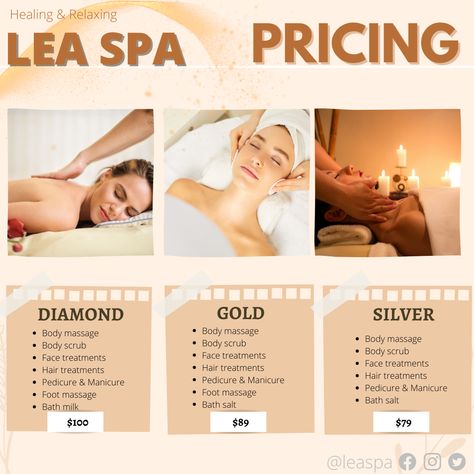 Massage Templates, Pricing Templates, Silver Bodies, Milk Bath, Foot Massage, Face Scrub, Body Massage, Bath Salts, Body Scrub