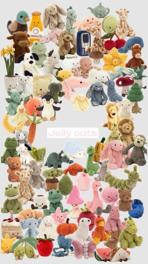 Cute Stuffed Animals Jellycat, Scented Stuffed Animals, Jelly Stuffed Animals, Jelly Cat Plush, Jelly Cat Plushies, Jelly Cat Dragon, Jelly Cat Stuffed Animals Aesthetic, Jellycats Cute, Christmas Jelly Cats