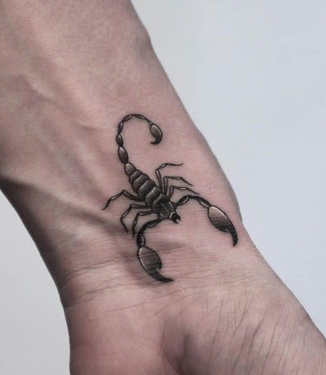 Scorpio Tattoo For Men Forearm, Scorpio Tattoo For Men, Wrist Tattoos Men, Tattoo For Men On Arm, Mens Tattoo Designs, Scorpion Image, Unique Tattoos For Men, Unique Small Tattoo, Saved Tattoo