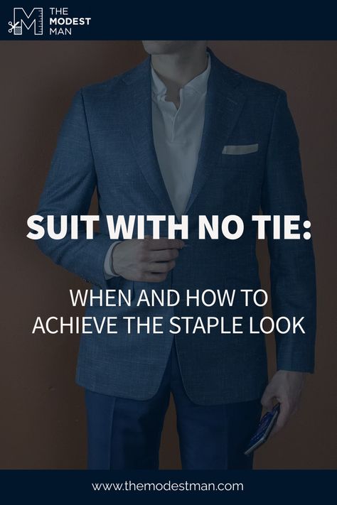 Wearing a suit without a tie can be a stylish and comfortable choice for various occasions, from business casual to cocktail events. To nail the look, focus on the fit of your shirt, the type of collar, and the specific event. Whether it's a wedding, party, or a relaxed office setting, going tieless can offer a sleek and modern appearance.

Curious about how to perfect this look? Read our full guide and share your tieless suit tips in the comments! Suits Men No Tie, Men Suit No Tie, Suits Without Ties, Office Suits Men, Suit With No Tie, Suit No Tie, Suit Without Tie, Suit Fit Guide, Fashion Tips For Men