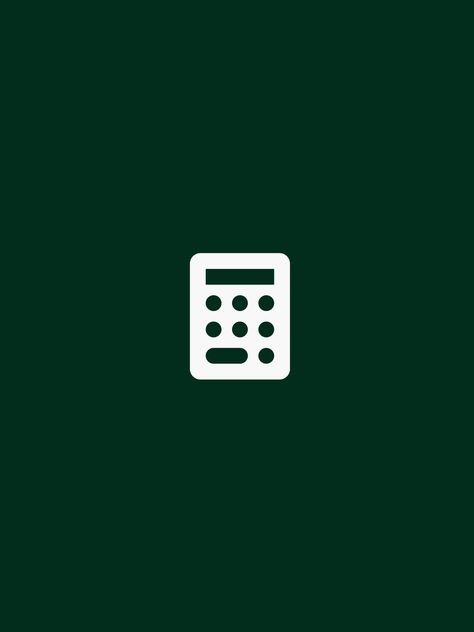 Dark Green App Icons Calculator, Green Calculator Icon, App Green, Widget Inspiration, Winter App, Icon Iphone, Shortcut Icon, Logo Application, Widget Design