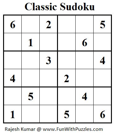 Classic Sudoku (Mini Sudoku Series #33) Sudoku Bambini, Printable Sudoku Puzzles, Printable Sudoku, Sudoku Printable, Preschool Activities At Home, Free Printable Puzzles, Printable Puzzles For Kids, Spanish Teaching Resources, English Worksheets For Kids