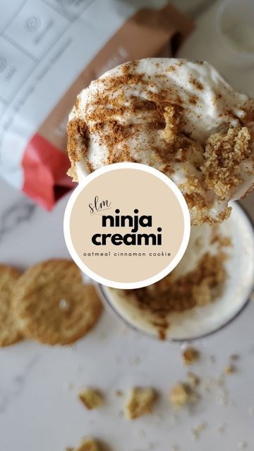 Cinnamon Ninja Creami, Cinnamon Roll Oats, Creami Protein Ice Cream, Fairlife Milk, Sweet Like Cinnamon, Oatmeal Cinnamon, Cinnamon Oatmeal Cookies, Cinnamon Cookies, Ninja Creami