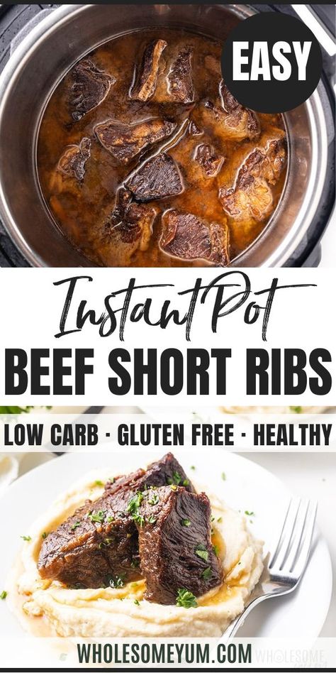 Pressure Cooker Beef Ribs, Instant Pot Beef Short Ribs, Short Ribs Crock Pot, Pressure Cooker Ribs, Boneless Beef Ribs, Beef Short Ribs Recipe, Cooking Short Ribs, Boneless Beef Short Ribs, Caramel Pie