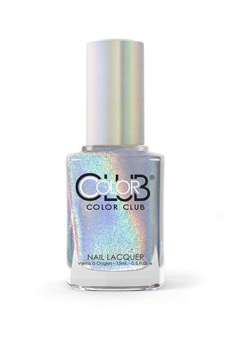 Here Are the Go-To Nail Polish Colors For Spring, According to Cardi B’s Manicurist Halographic Nails, Iridescent Nail Polish, Color Club Nail Polish, Stars Nails, April Nails, Holographic Nail Polish, Color Club, Holographic Nails, Beauty Nail