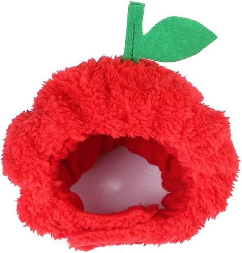 Amazon.com : Pet Headgear Soft Headband Cute Apple Hat Warm Hat Pet Headdress Dog Costume Accessory for Cats Kitten Puppy Small Dogs French Bulldog Christmas Halloween Photo Props : Pet Supplies Cat Dog Costume, Apple Hat, Travel Dog Bowl, Fruit Animals, Women Lunch Bag, Puppy Dress, Funny Hats, Handmade Pet, Cat Dresses