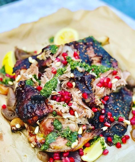 Sevenoaks Mums Turkish Six Hour Slow cooked Shoulder of Lamb⠀ Shoulder Of Lamb Recipes, Leftover Lamb Recipes, Slow Roasted Lamb Shoulder, Cypriot Food, Slow Roast Lamb, Lamb Shoulder, Slow Cooked Lamb, Lamb Dishes, Pomegranate Molasses