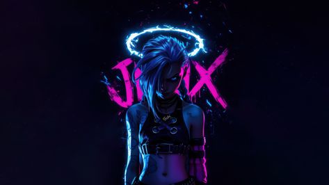 Neon Fanart, Arcane Wallpaper, Live Wallpaper For Pc, 4k Wallpapers For Pc, Animated Wallpaper, Superhero Batman, Jinx Arcane, Batman Dark, Cool Desktop