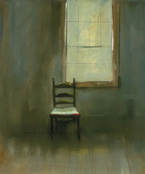 Anne Packard  "Empty Chair" Art Interiors, Interior Paintings, Paint Inspiration, Interior Painting, Artist Blog, Art Chair, Painted Chairs, Empty Spaces, Painting Class