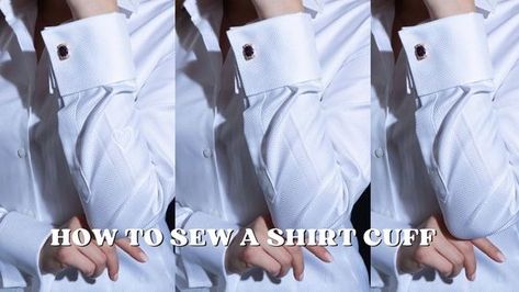 How To Sew A Sleeve Cuff/ Beginner’s Friendly Tutorial/ Sewing Trick - YouTube Sewing Men, Tutorial Sewing, Add Sleeves, Shirt Hair, Shirt Cuff, Mens Sleeve, Sleeve Cuff, Diy Shirt, How To Sew