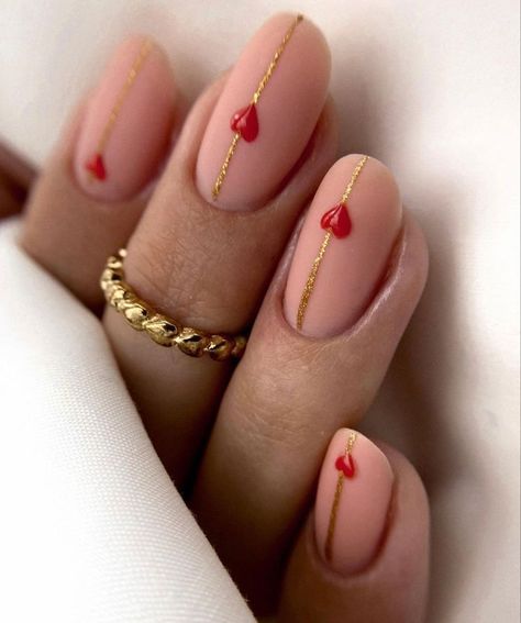 Minimalist Nails, Fancy Nails, Chic Nails, Valentine's Day Nails, Valentines Nails, Perfect Nails, Love Nails, Nude Nails, Nail Manicure