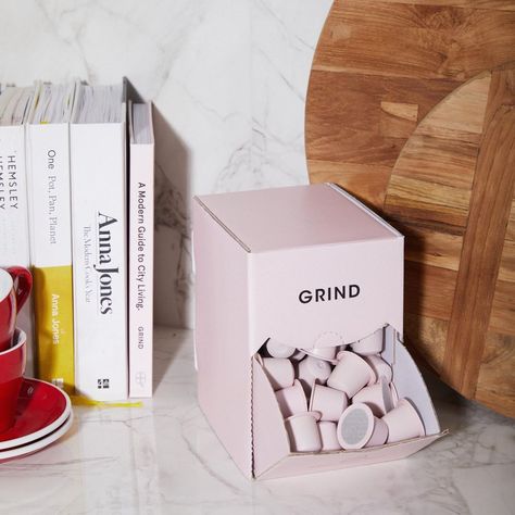 @grind shared a photo on Instagram: “Did you know that you can switch from letterbox friendly packs every 2-3 weeks to bulk boxes of 100 pods? ☕ That means even less packaging,…” • Apr 7, 2022 at 10:01am UTC Box Design Package, Anna Jones, Box Package, Graphic Inspiration, Box Packaging Design, Letter Box, City Living, Box Design, 3 Weeks