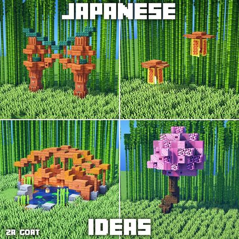 ZA GOAT | MINECRAFT BUILDER’s Instagram profile post: “Some cool Japanese ideas. Which one is your fav ? Save these designs for later. - Btw I'm planning to build a Japanese place soon. - The…” Goat Minecraft, Japanese Minecraft Builds, Japanese Place, Maine Craft, Minecraft Barn, Minecraft Japanese, Minecraft Shaders, Minecraft Structures, Minecraft Banner Designs