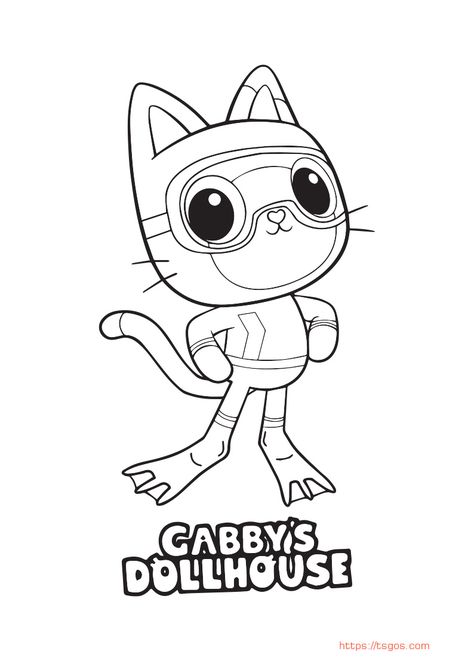 Pandy Paws Gabby Dollhouse Coloring Page Printable Free Pandy Paws, Gabby Dollhouse, Coloring Page Printable, Unicorn Halloween, Christmas Unicorn, Coloring Apps, Halloween Books, Kids Coloring, Lol Dolls