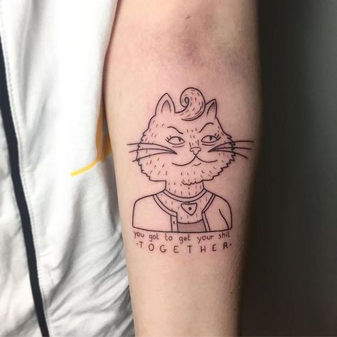 Princess Carolyn Tattoo, Princess Carolyn, Rare Crystals, Princess Tattoo, Bojack Horseman, Tattoo Art Drawings, Gold Bracelets, Little Tattoos, Minimal Tattoo