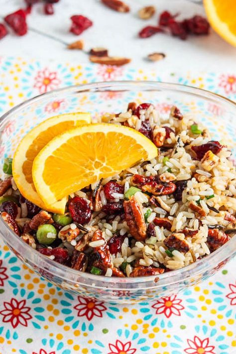 Brown Rice Citrus Salad Brown Rice Salad Recipes Cold, Wild Rice Salad Recipe, Salads For Picnics, Rice Salads, Quinoa Salads, Brown Rice Salad, Rice Salad Recipes, Wild Rice Salad, Citrus Salad