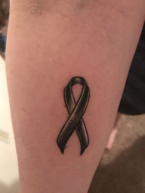 Black Ribbon Tattoo, Tattoo 2024, Survivor Tattoo, Patchwork Tattoos, Scar Tattoo, Ribbon Tattoos, Lily Tattoo, Sketching Ideas, Baby Tattoos