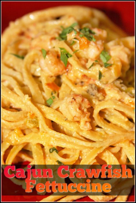 Cajun Crawfish Pasta, Crawfish Fettucine Recipe, Crawfish Fettuccine, Crawfish Recipe, Crawfish Dishes, Crawfish Pasta, Fettuccine Recipe, Crawfish Recipes, Cajun Crawfish