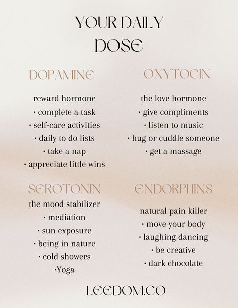 Dopamine Serotonin, Happy Chemicals, Colombian Jewelry, Healthy Hormones, Feminine Health, Happy Hormones, Self Care Bullet Journal, Writing Therapy, Get My Life Together