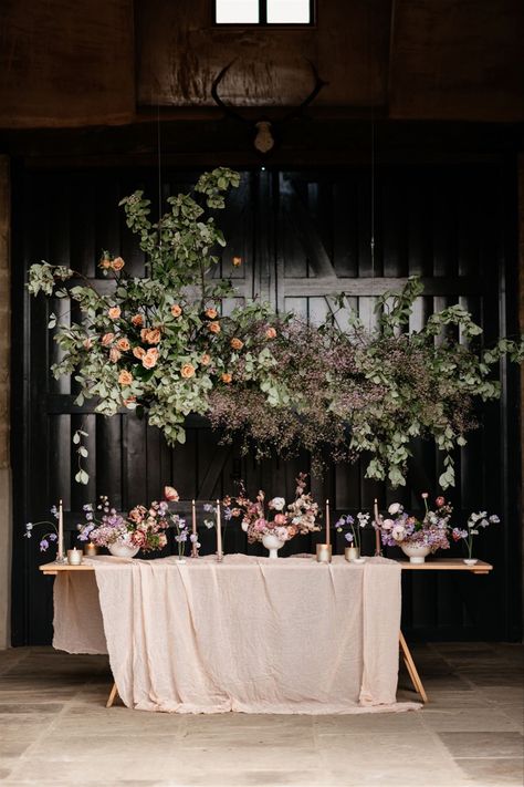 Pink Gypsophila, Wedding Flowers Spring, Hanging Flowers Wedding, Floral Cloud, Hanging Florals, Hanging Installation, English Uk, Grass Wall, Cotswolds Wedding