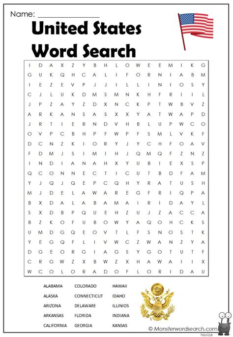 nice United States Word Search History Word Search, Kids Word Search, Word Search Puzzles Printables, Free Printable Word Searches, Thanksgiving School, Activities Ideas, Word Search Puzzles, Word Searches, Guessing Games