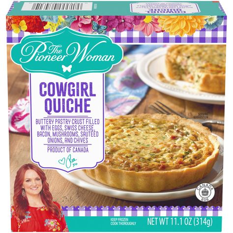 Cowboy Quiche, Fire Roasted Peppers, Weekday Breakfast, Frozen Breakfast, Cheese Cultures, Pioneer Woman Recipes, Pastry Crust, Egg Bites, Ree Drummond