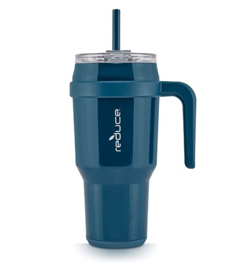 Stanley Cup dupe on Amazon, keeps drinks cold for days! I've never been so hydrated. Straw Tumbler, Steel Straw, Tumbler With Handle, Stainless Steel Straws, Reusable Straw, Insulated Travel Mugs, Sweat Proof, Tumbler With Straw, Tumbler Cups