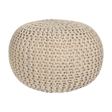 PRICES MAY VARY. Material: Cotton Knitted Round Pouf With Polyesterene Foam Beads Designed With Lightweight Cotton And Bean Bag Filling Making This Pouf Footstool Easy To Move Yet Sturdy & Comfortable For Sitting. Ottomans For Living Room : Our Round Ottoman Pouf Makes A Perfect Addition To Any Living Room. With Its Large, Poofy Design, It Provides A Comfortable Foot Rest For Couch Dwellers And Is A Stylish Farmhouse Accent Piece. Boho Ottoman : This Pouf Ottoman Foot Rest Is More Than Just A Fo Poofs Ottoman, Large Pouf Ottoman, Boho Ottoman, Farmhouse Couch, Stylish Farmhouse, Living Room Ottoman, Ottoman For Living Room, Boho Ottomans, Knitted Ottoman