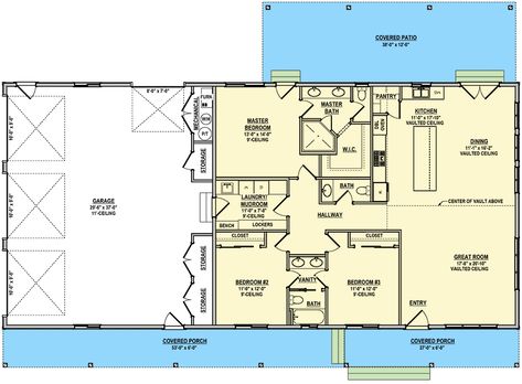 Shop With Living Quarters Plans 2 Bedroom, 30 X 80 House Plans, 80x100 Barndominium, 1800 Sf Barndominium, 2bd 2bath House Plans, 2000 Sf Barndominium Plans, 40x40 House Plans 3 Bedroom, 40 X 70 Barndominium Floor Plans, 70x40 Barndominium