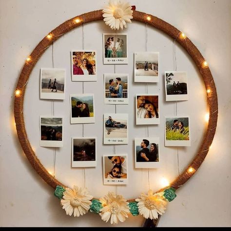 No matter what your budget or what he’s into, we’re betting there’s a gift below that fits the bill. Photo Hoop Ideas, How To Make Frames Diy, Handmade Wall Decor Crafts, Photo Frame Design Creative, Anniversary Wall Decoration Ideas, Gifts For Him 2022, Photo Frames On The Wall, Birthday Wall Decorations, Photo Hoop