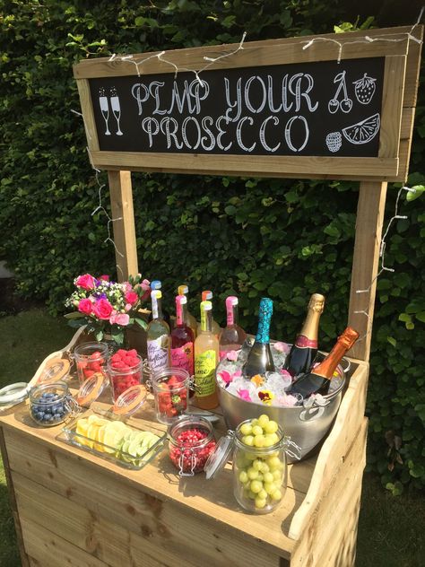 Pimp Your Prosecco Bar, Prosecco Wedding, Prosecco Bar, Drink Stand, Fest Temaer, Pinterest Wedding, Mimosa Bar, Wedding Place Settings, Birthday Brunch