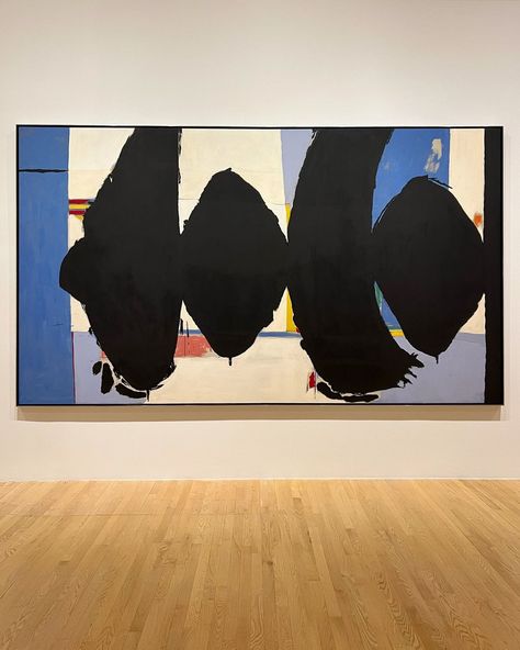 Robert Motherwell Elegy to the Spanish Republic 108 (The Barcelona Elegy), 1966 oil and acrylic on canvas At the Dallas Museum of… | Instagram Robert Motherwell Painting, Iron Lung, Dallas Museum Of Art, Robert Motherwell, Inspirational Artwork, Contemporary Abstract Art, 2d Art, Objects Design, Art Abstrait