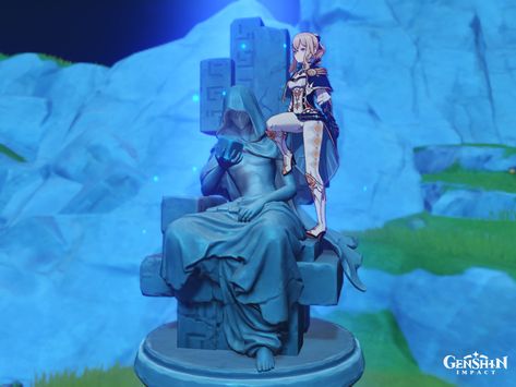 Anemo Archon Statue, Anemo Archon, Funny Genshin, Honkai Impact, Statue Of Liberty, Genshin Impact, Statue, Funny