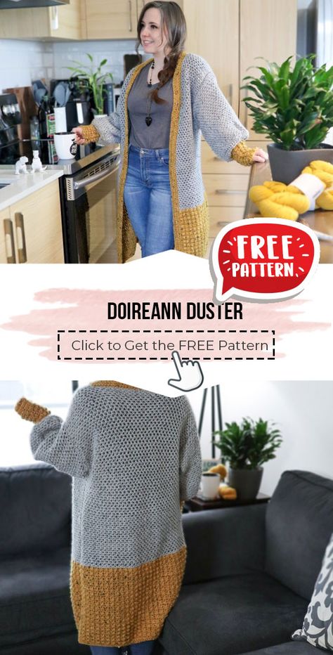 Free Duster Crochet Pattern, Xl Crochet Cardigan Pattern, Knitted Duster Pattern Free, Modern Crochet Cardigan Pattern Free, Spring Crochet Cardigan, Long Cardigan Crochet Pattern Free, Crochet Kimono Pattern Free, Crochet Duster Pattern Free, Crochet Duster Pattern