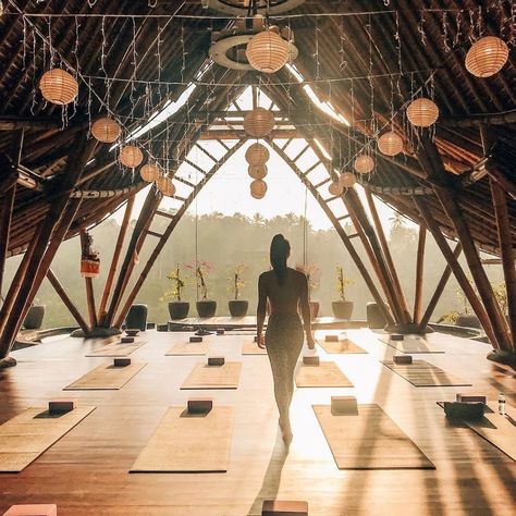 Ubud can be the place for wild adventure in the nature—and a place with high spiritual vibration to heal your exhausted soul. Read the full article here. Modern Yoga Studio, Bali Yoga Retreat, Ubud Villas, Bali Retreat, Heal Your Soul, Bali Yoga, Healing Retreats, Meditation Studio, Body Glow