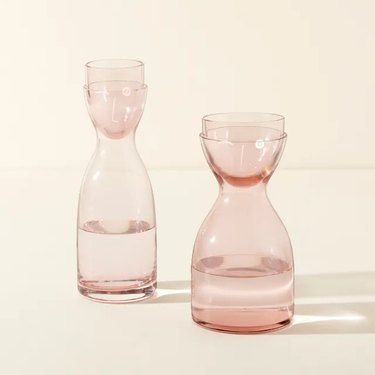 Outdoor Glassware, Bedside Water, Bedside Water Carafe, Bedside Carafe, Carafe Set, Water Carafe, Uncommon Goods, Colored Glassware, Best Water Bottle