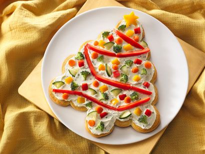 How to Make a Tree-Shaped Crescent Veggie Appetizer from Pillsbury.com Christmas Tree Appetizer, Tree Appetizer, Top Appetizers, Crescent Roll Appetizers, Veggie Appetizers, Pizza Vegetariana, Appetizer Buffet, Veggie Pizza, Fruit Pizza