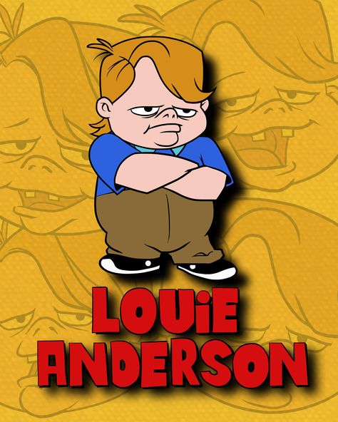 Louie Anderson cartoon (Life With Louie). Drawn traditionally, inked and colored in Photoshop. Done for Louie Anderson. Louie's Life, Louie Anderson, Fox Kids, Kids Memories, 90s Cartoons, Saturday Morning Cartoons, Iron Age, Cartoon Faces, Old Cartoons