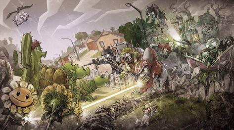 Plantas Vs Zombies, 2 Wallpaper, Promotional Image, Plants Vs Zombies, Meus Pins, Tombstone, Wallpaper Pc, Graveyard, Zombie