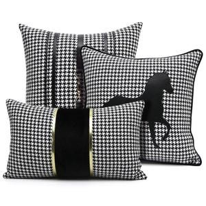 The Opal Interior Company – The Opal Interior Company Black White Cushions, Black And White Cushions, Horse Pillow, Black Cushion, Crochet Cushion Cover, Cushion Cover Designs, Printed Cushion Covers, Material Bed, Crochet Cushions