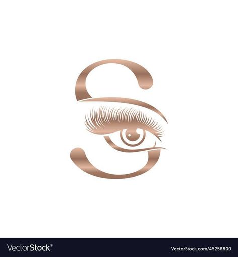 Eye Lash Logo Ideas, S Beauty Logo, Lashes Logo Graphics, Lash Logo Design Ideas, Lash Logo Ideas, Lash Illustration, Lash Extensions Logo, Eye Lash Photography, Logo Eyelash