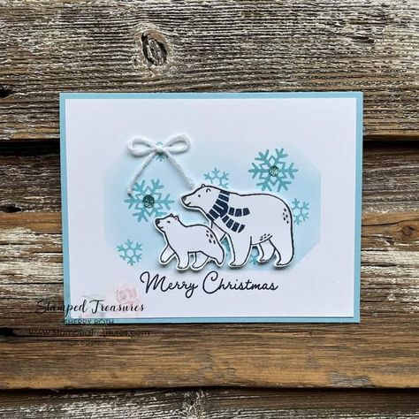 Su Beary Cute Cards, Cute Card Ideas, Polar Bear Christmas Cards, Childrens Christmas Cards, Beary Christmas, Beary Cute, Moose Deer, Cute Christmas Cards, Stamped Christmas Cards