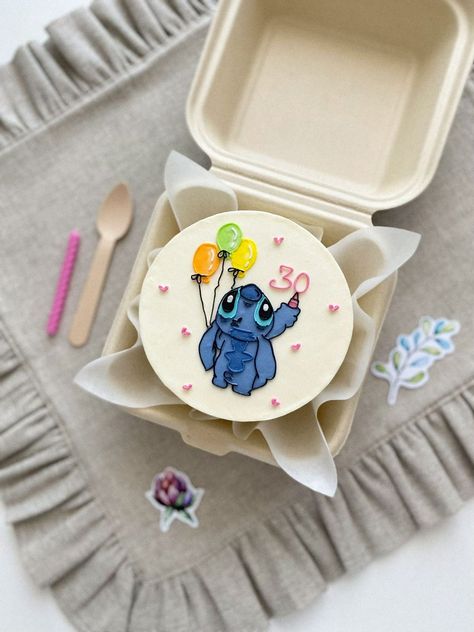 Stitch Birthday Cake, Bts Cake, Stitch Cake, Anime Cake, Pastel Cakes, Creative Cupcakes, Funny Birthday Cakes, Mini Cakes Birthday, Creative Diy Gifts