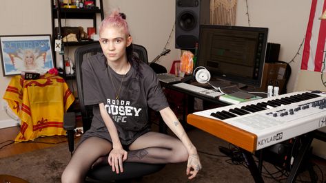 The candid star talks gear, the pressures of success and a 'pivotal' album release Grimes Music, Claire Boucher, Future Music, Hollywood Studio, Viva Glam, Garage Band, Music Producers, Women In Music, Music Magazines