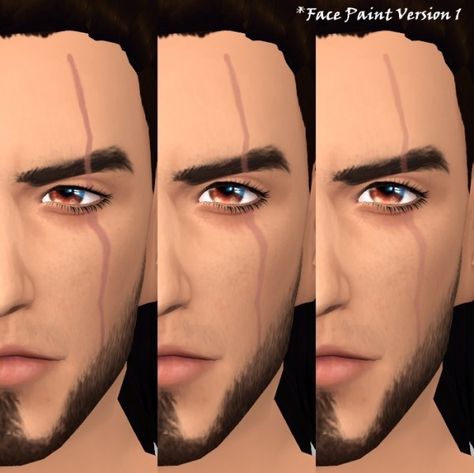 Face Paint: Battle Scars by deathbywesker from Simsworkshop • Sims 4 Downloads Sims Traits, Eye Scar, Sims 2 Cc, Los Sims 4 Mods, Lost Island, Facial Scars, Sims 4 Cc Eyes, Sims Stories, Sims 4 Traits