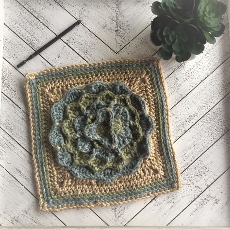 Crochet Succulent, Daisy Stitch, Yarn Bee, Crochet Blanket Designs, All Free Crochet, Afghan Patterns, Crochet Patterns Free Blanket, Crochet World, Crochet Square Patterns