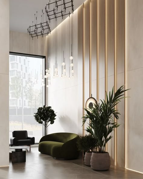 Green Clinic Interior Design, Luxury Waiting Area Office, Wall Design Office Interior, Waiting Lounge Design Reception Areas, Waiting Area Wall Design, Waiting Lobby Design, Office Waiting Area Interior Design, Small Hotel Reception Design, Reception Waiting Area Interior Design