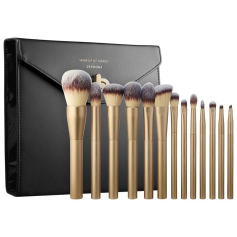 Sephora Brush Set, Sephora Brush, Mario Collection, Mario Dedivanovic, Vogue Makeup, Sephora Brushes, Kardashian Makeup, Kim Kardashian Makeup, Makeup By Mario